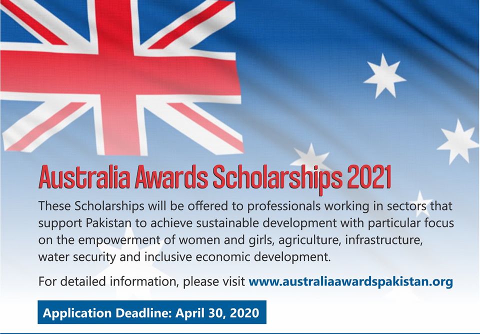 Australia Award Scholarship 2021 in Pakistan