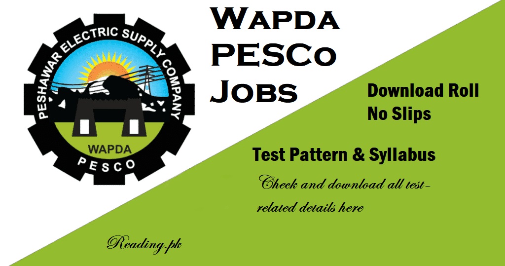 Wapda PESCO Jobs 2024 Download Roll Number Slip Test Pattern Sample Paper