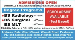 pakistan institute of medical management sciences peshawar admission 27 10 21