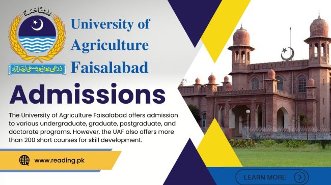 University of Agriculture Faisalabad Admissions 2023