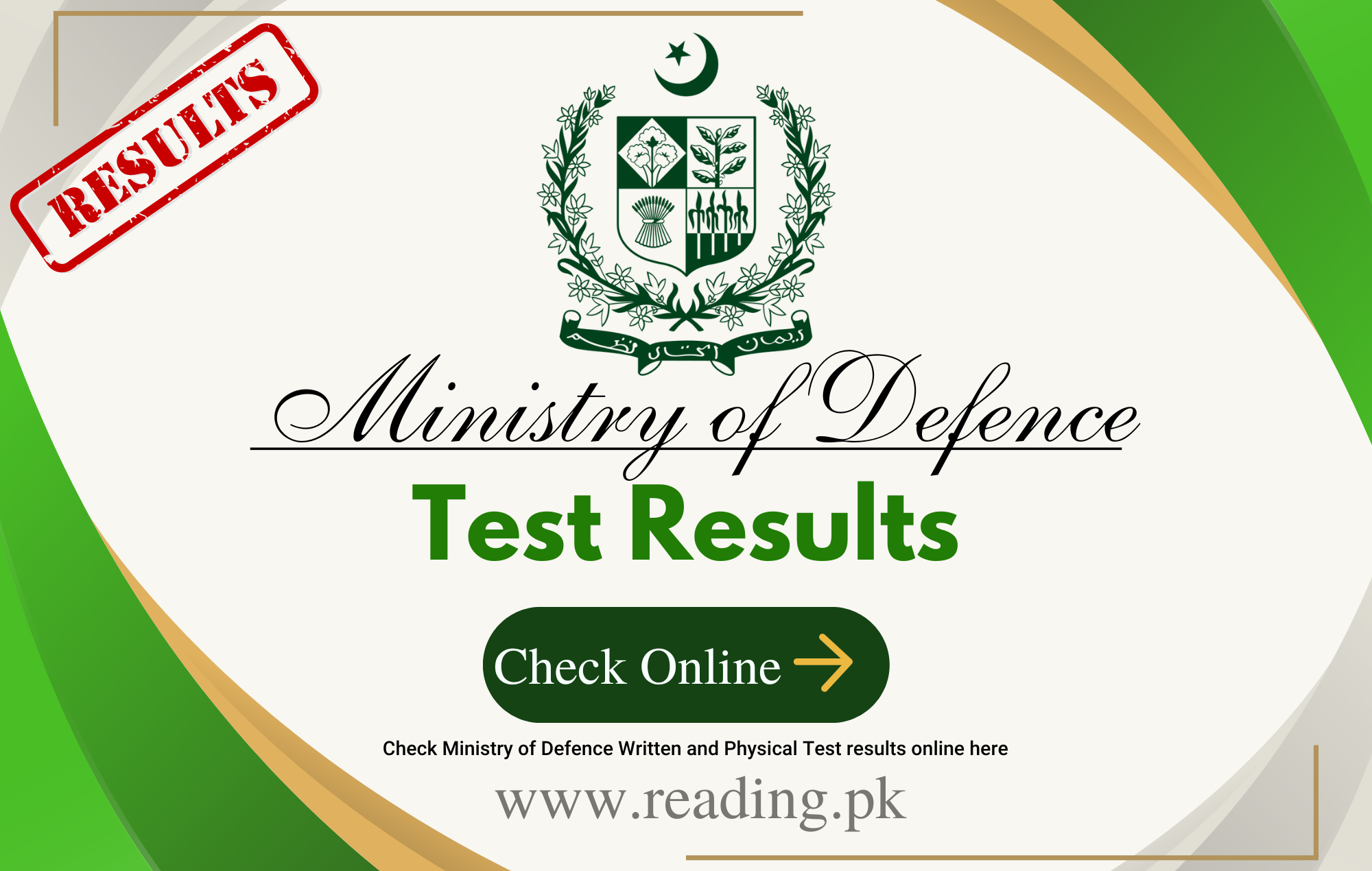 MOD Result 2023 Check Online | Ministry of Defence Pakistan