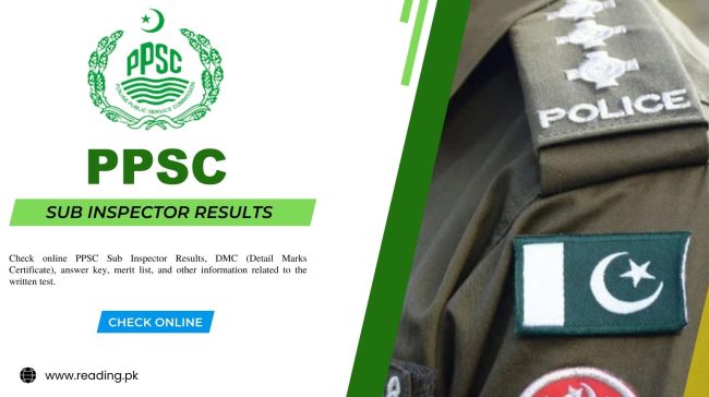 PPSC Sub Inspector Result 2024 Answer Key and Merit List
