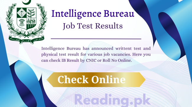 IB Jobs Test Result 2023 Merit List of Intelligence Bureau