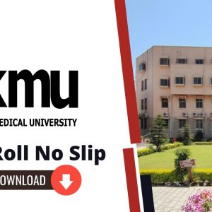 KMU CAT Roll No Slip 2023 Download | Khyber Medical University