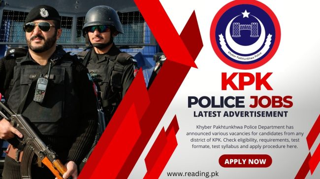 KPK Police Constable Jobs 2023 Apply Online through ETEA