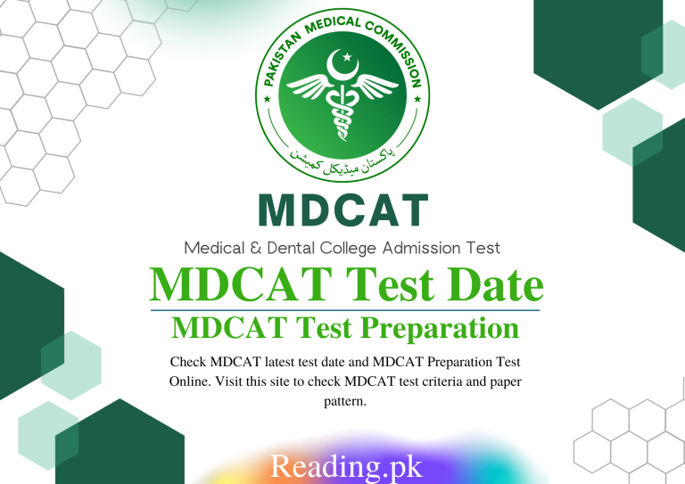 MDCAT Test Date 2024 Test Preparation And Paper Pattern