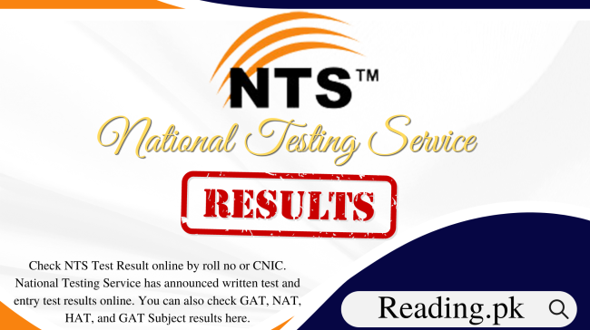 NTS Test Result 2023 Check Online by CNIC | www.nts.org.pk
