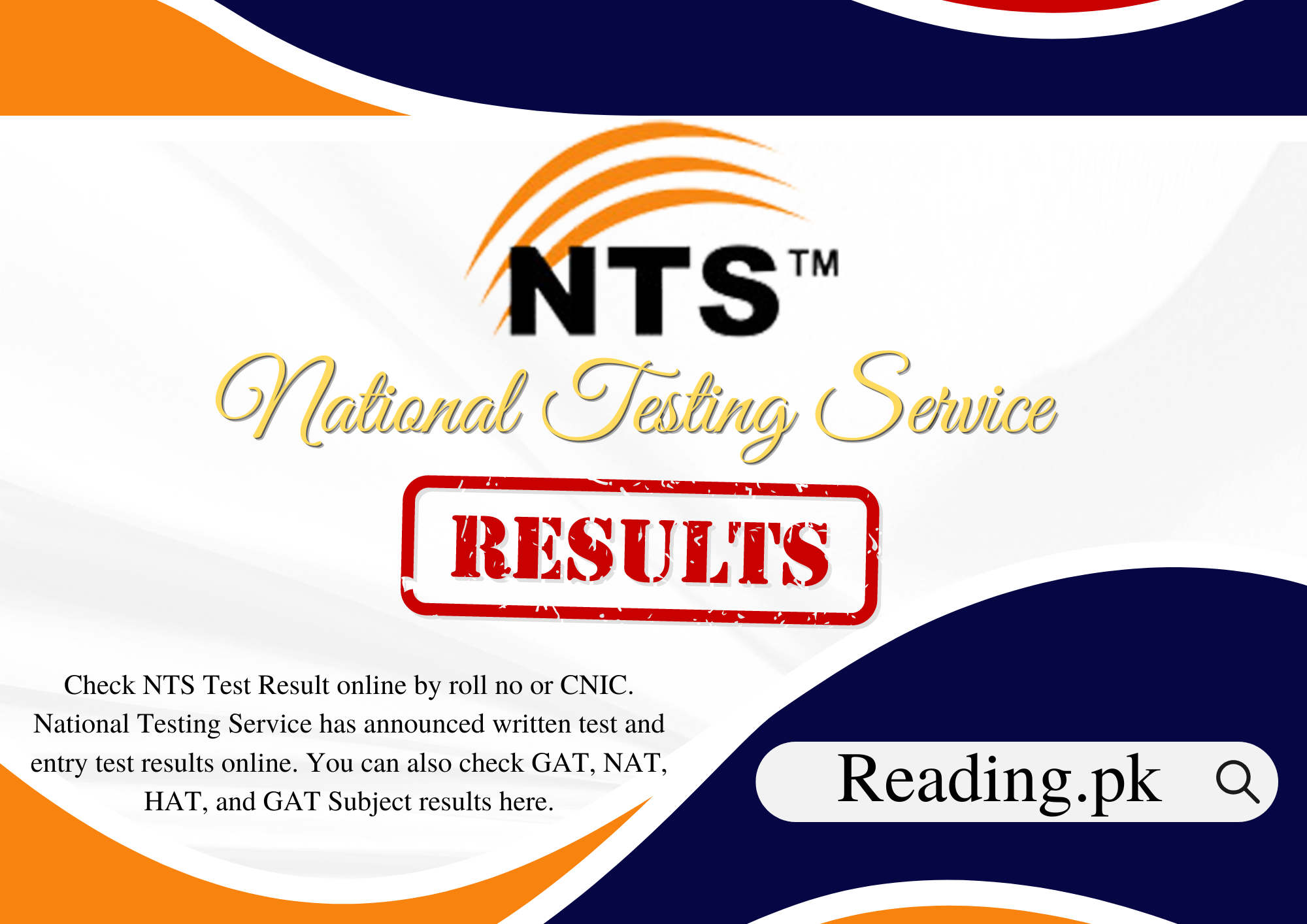 NTS Test Result 2023 Check Online By CNIC Www nts pk