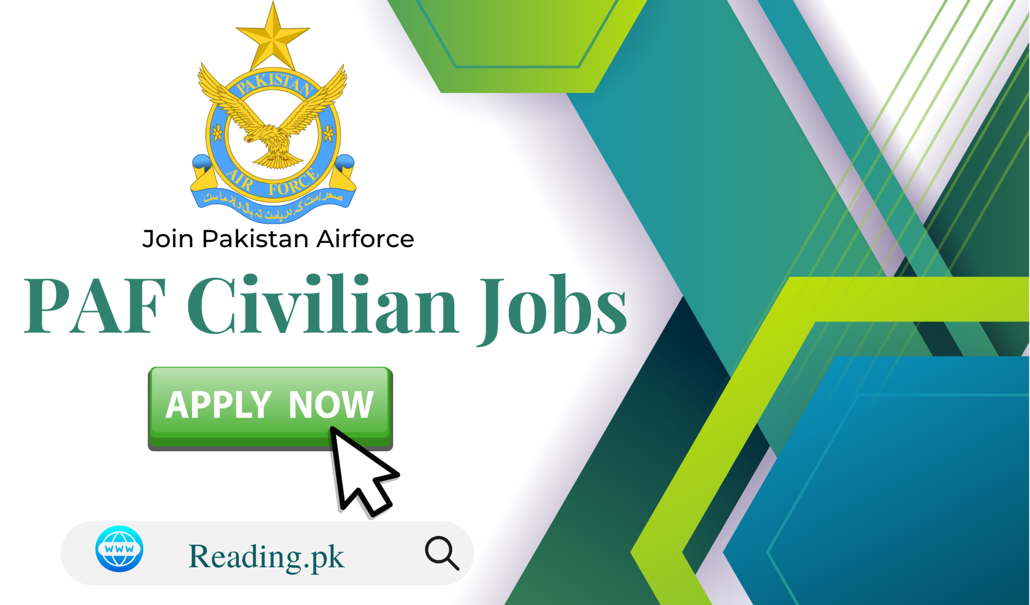 PAF Civilian Jobs 2024 Apply Online Www.joinpaf.gov.pk