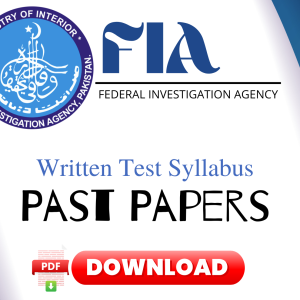 FIA Past Papers Download | Written Test Syllabus and Books