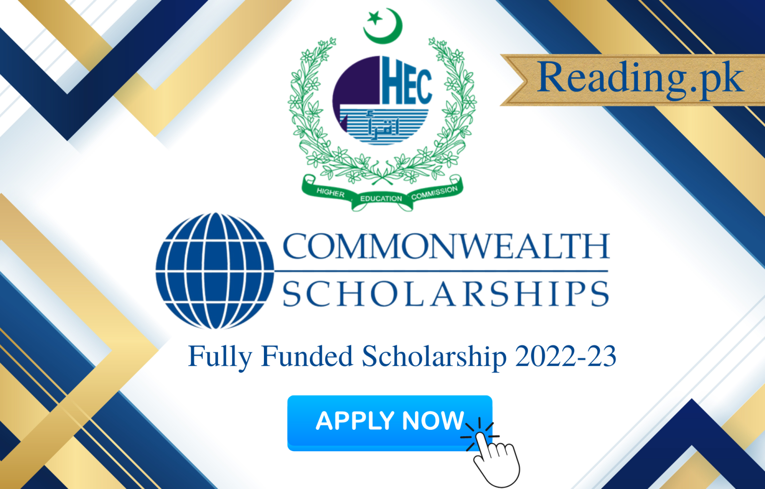 HEC Commonwealth Scholarship 2024 For Master’s And PhD In UK