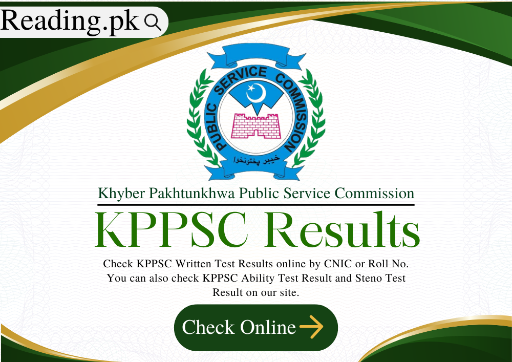 KPPSC Results 2023 Check Online by CNIC/Roll No