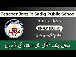 Sadiq Public School Jobs 2024 Apply Online