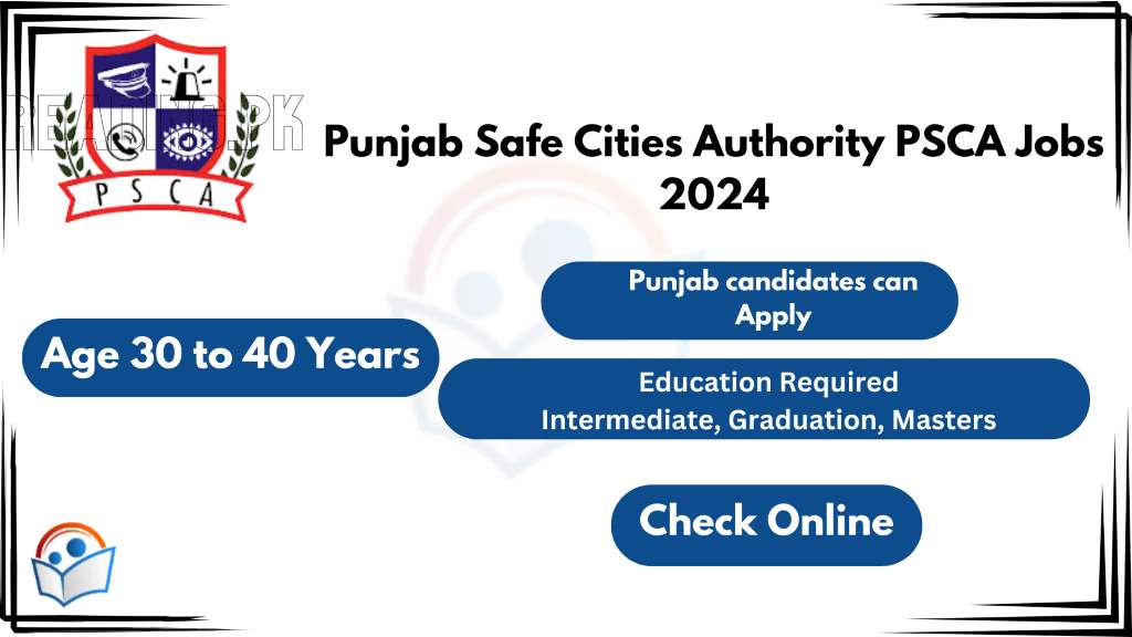 Punjab Safe Cities Authority PSCA Jobs