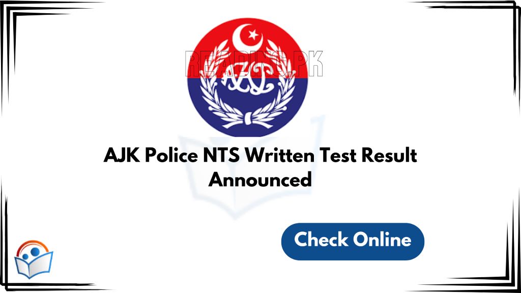 AJK Police NTS Written Test Result