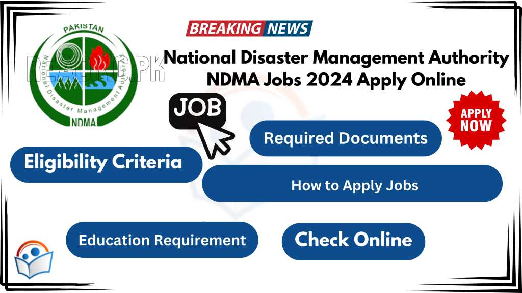 National Disaster Management Authority NDMA Jobs 2024 Apply Online