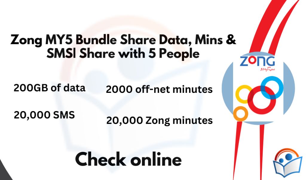 Zong MY5 Bundle Share Data, Mins & SMS